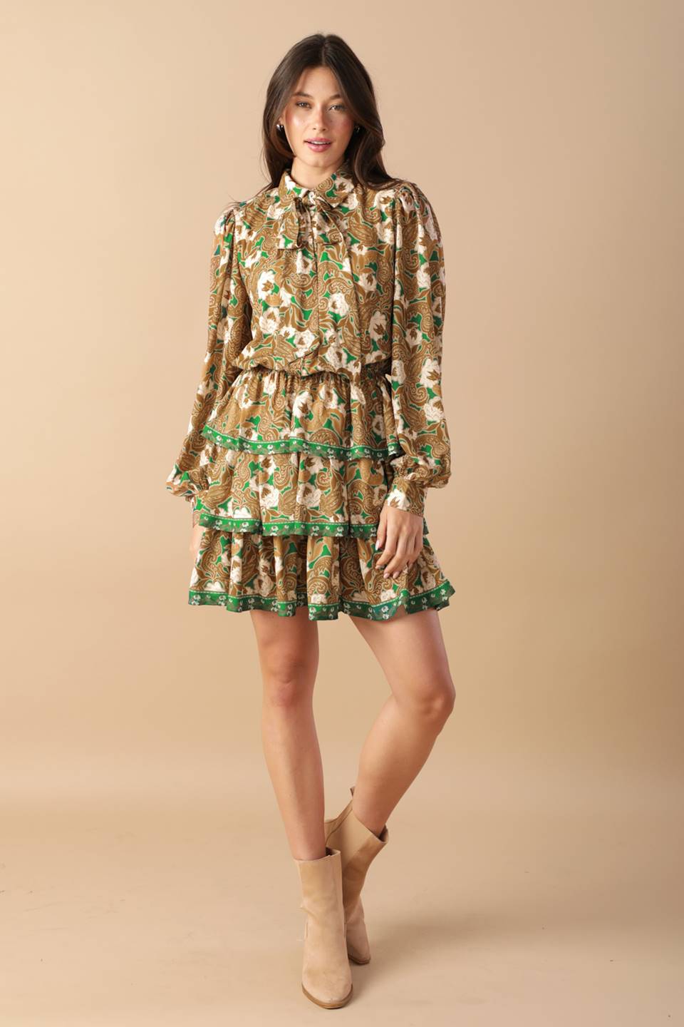 OPEN PATH WOVEN MINI DRESS Flying Tomato