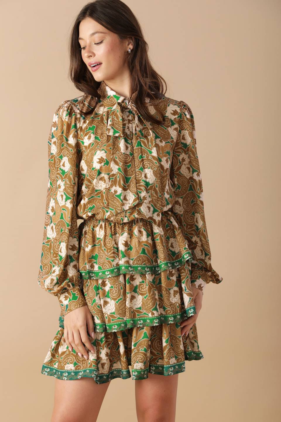 OPEN PATH WOVEN MINI DRESS Flying Tomato