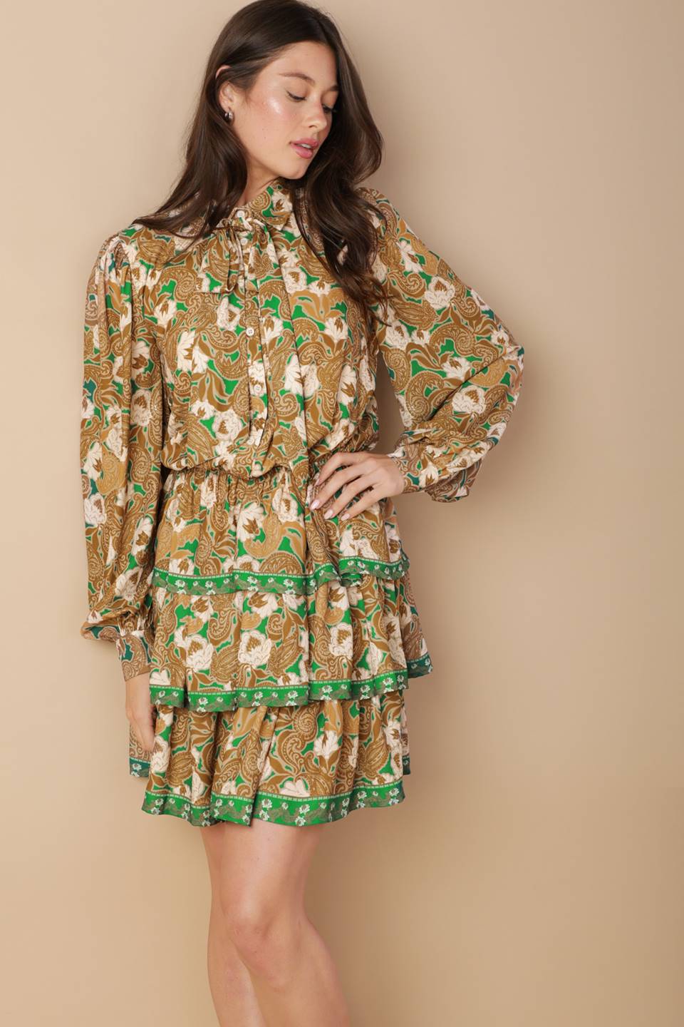 OPEN PATH WOVEN MINI DRESS Flying Tomato