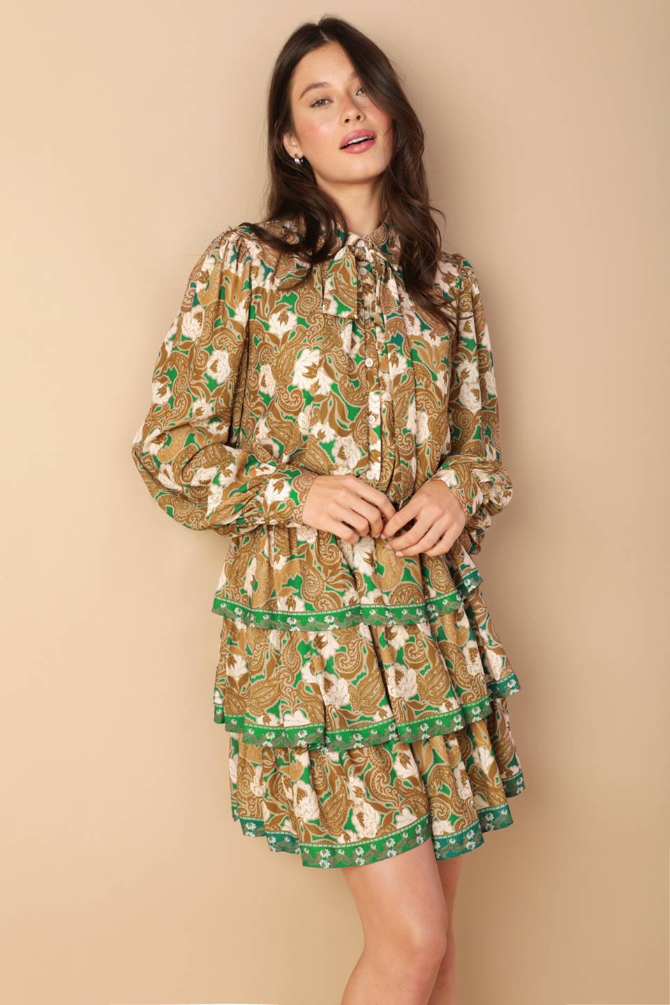 OPEN PATH WOVEN MINI DRESS Flying Tomato