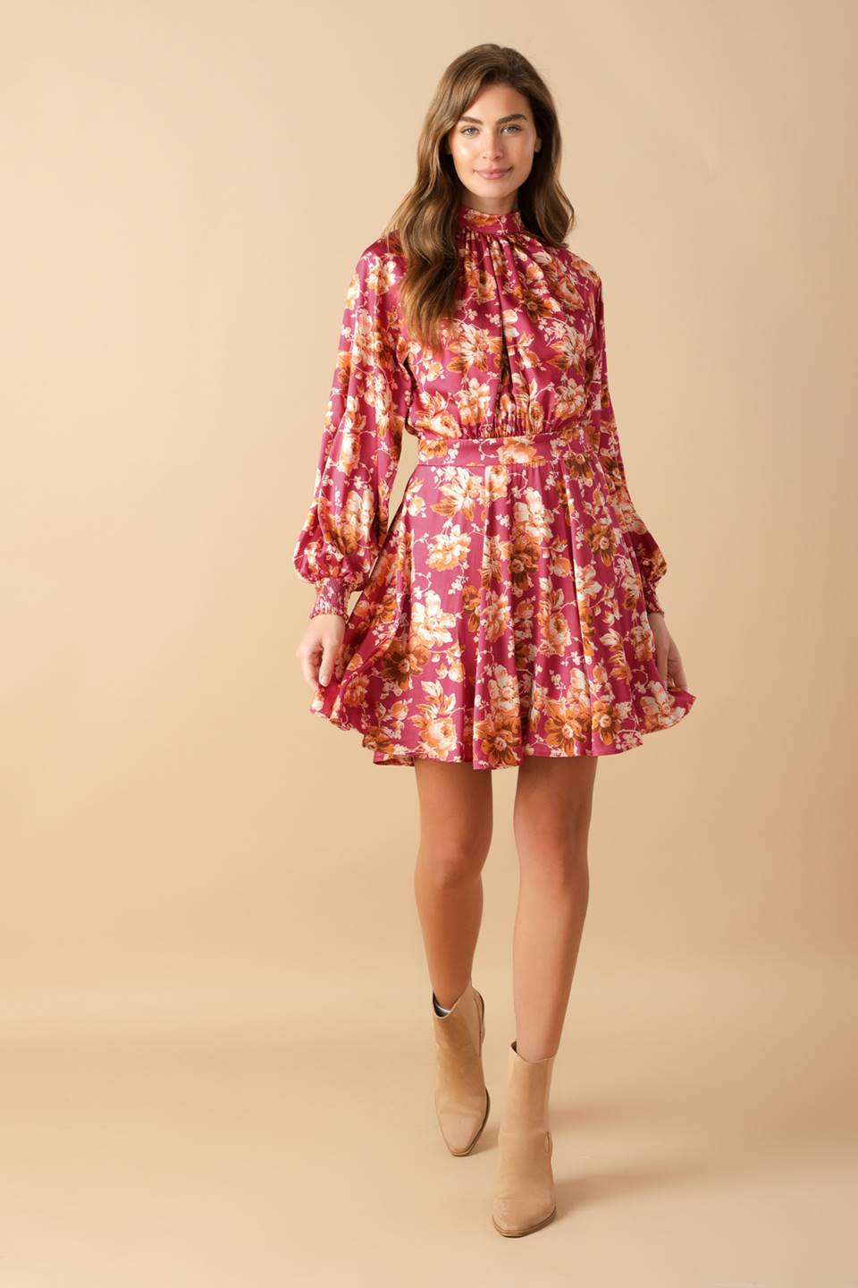 LUXE LEGACY WOVEN MINI DRESS Flying Tomato