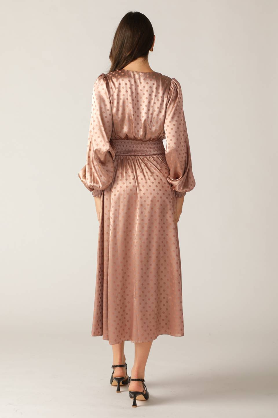 MOMENTS OF CLARITY WOVEN MIDI DRESS Flying Tomato