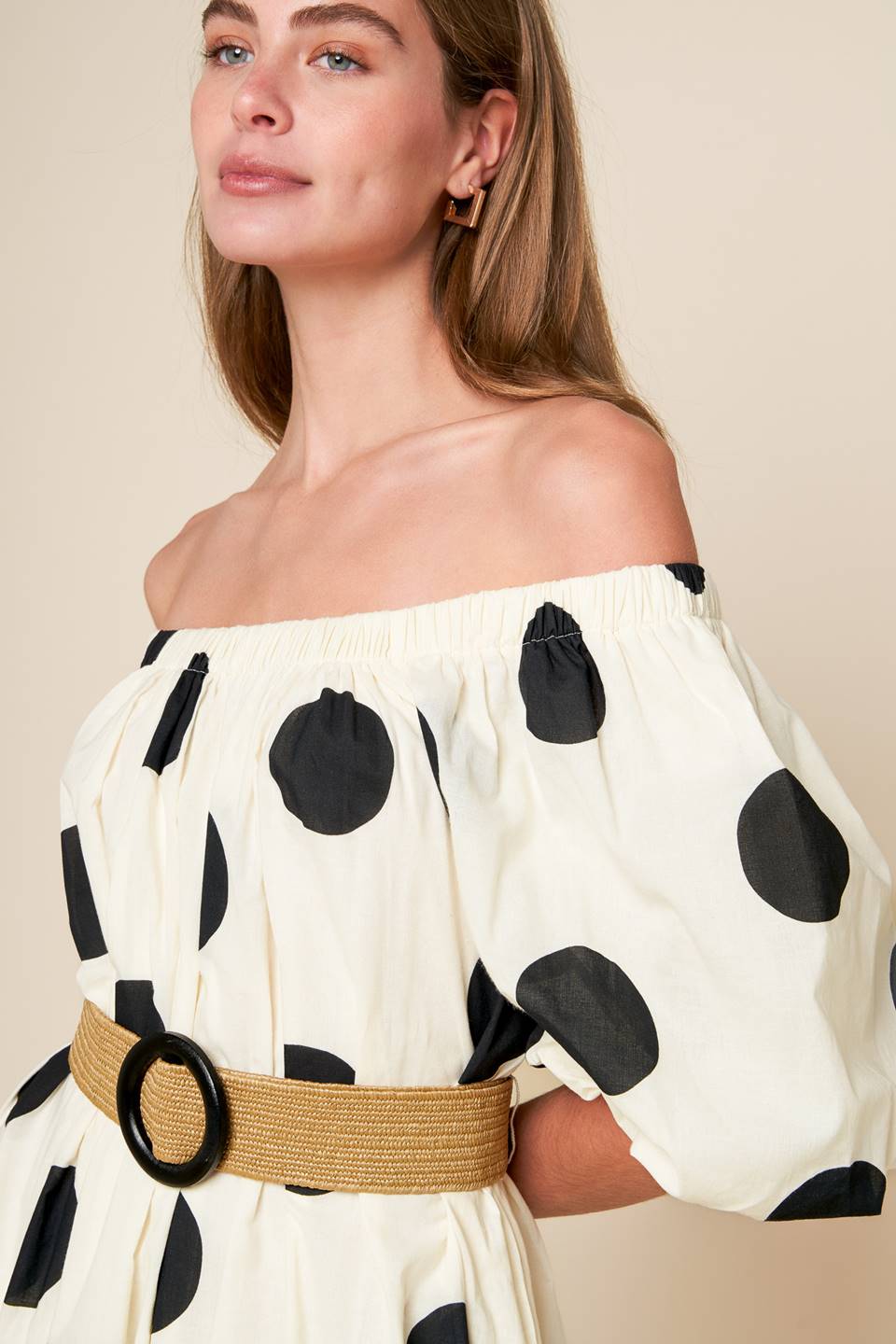 HUMMINGBIRD'S HAVEN OFF WHITE WOVEN MIDI DRESS Flying Tomato