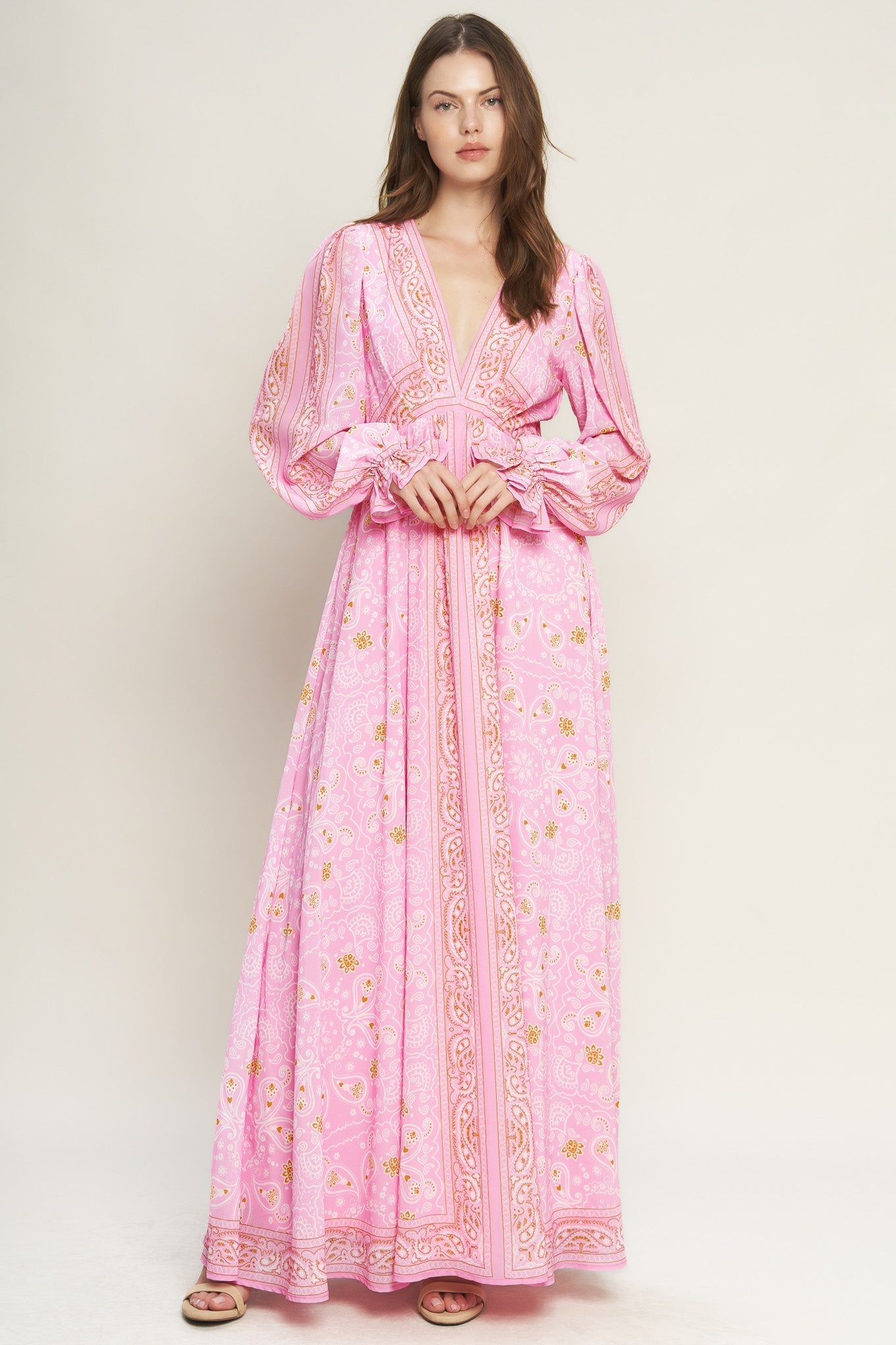 RIPPLES OF TIME WOVEN MAXI DRESS Flying Tomato