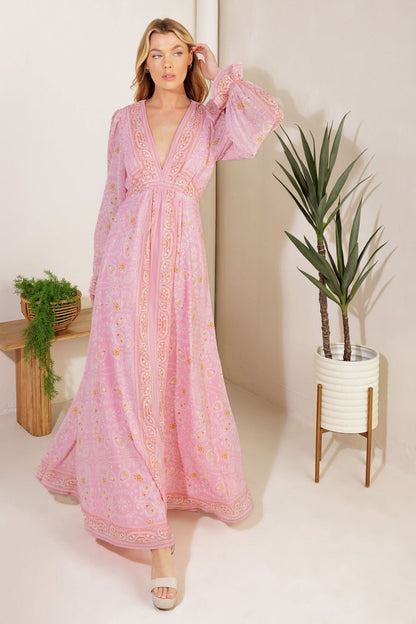 TIMELESS ELEGANCE WOVEN MAXI DRESS