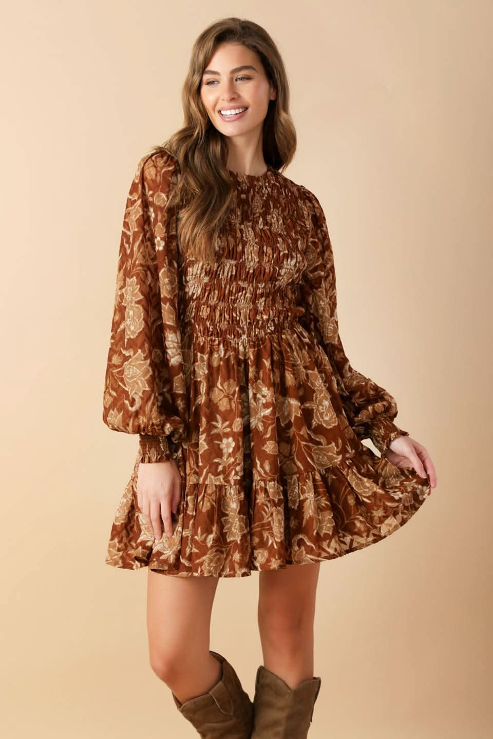 Charming Nostalgia Woven Mini Dress