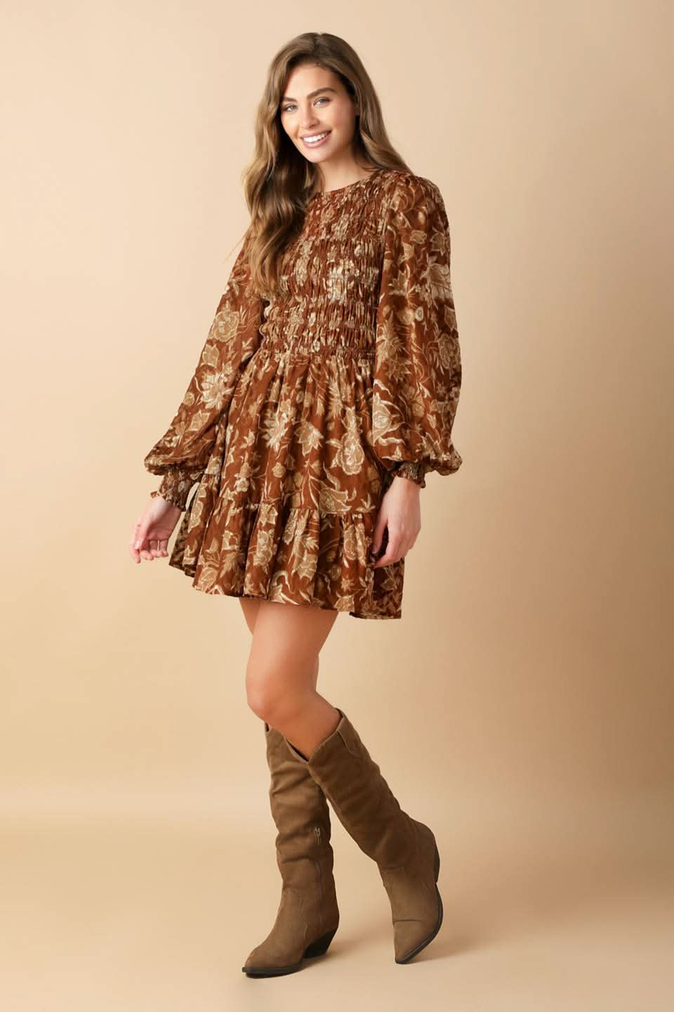 Charming Nostalgia Woven Mini Dress