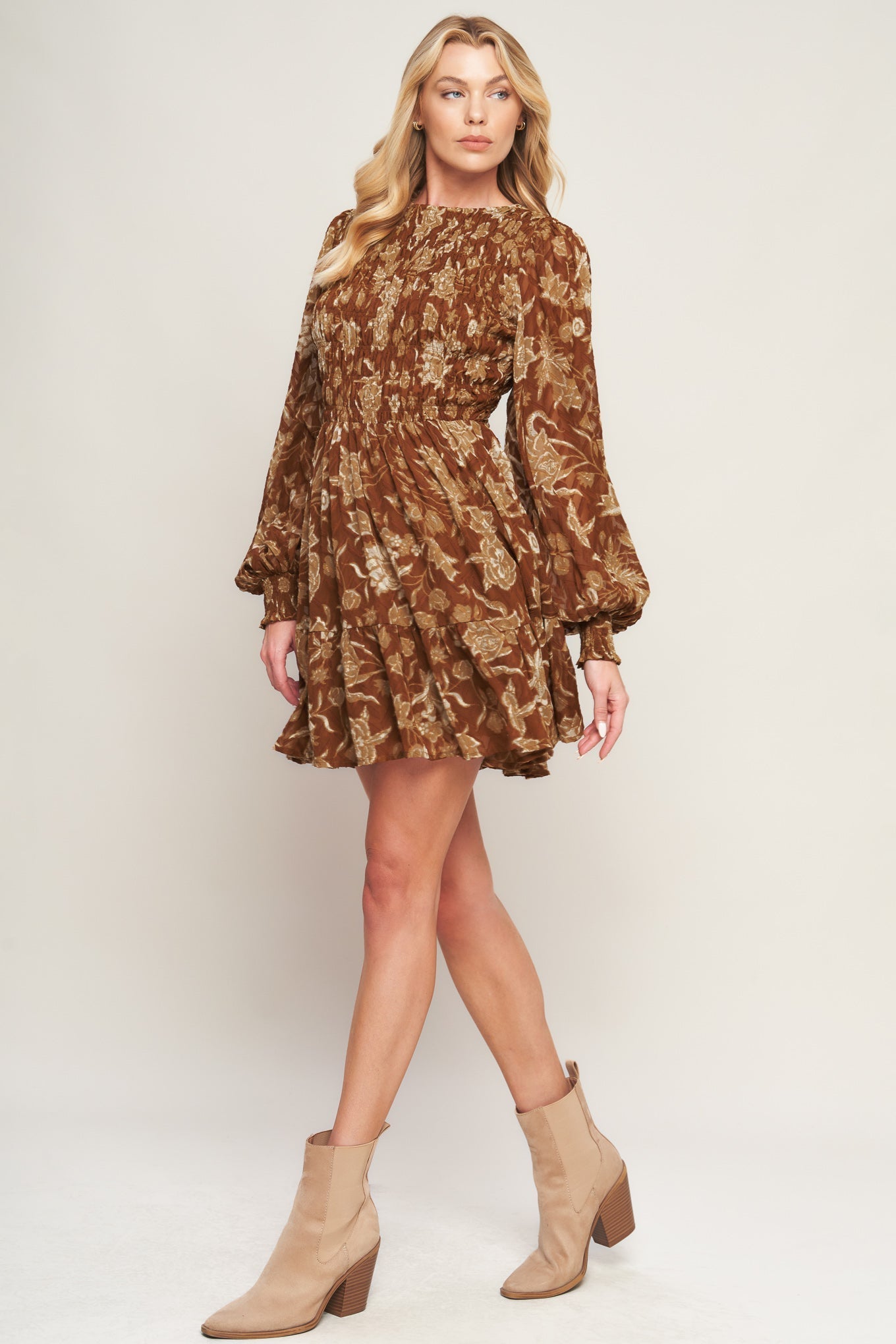 SWEET REMINISCENCE WOVEN MINI DRESS Flying Tomato