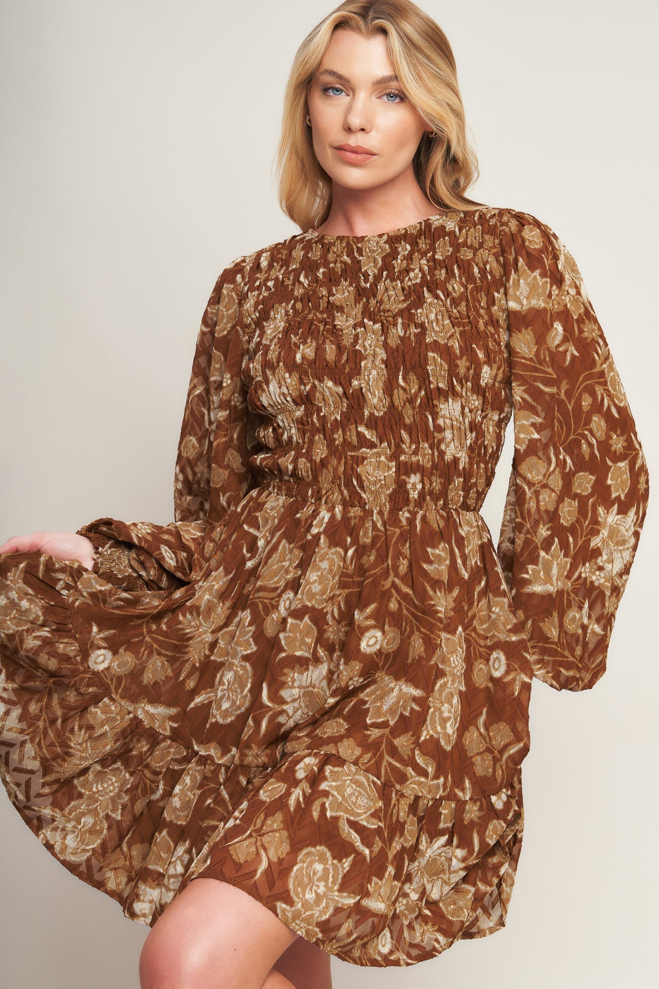 SWEET REMINISCENCE WOVEN MINI DRESS Flying Tomato