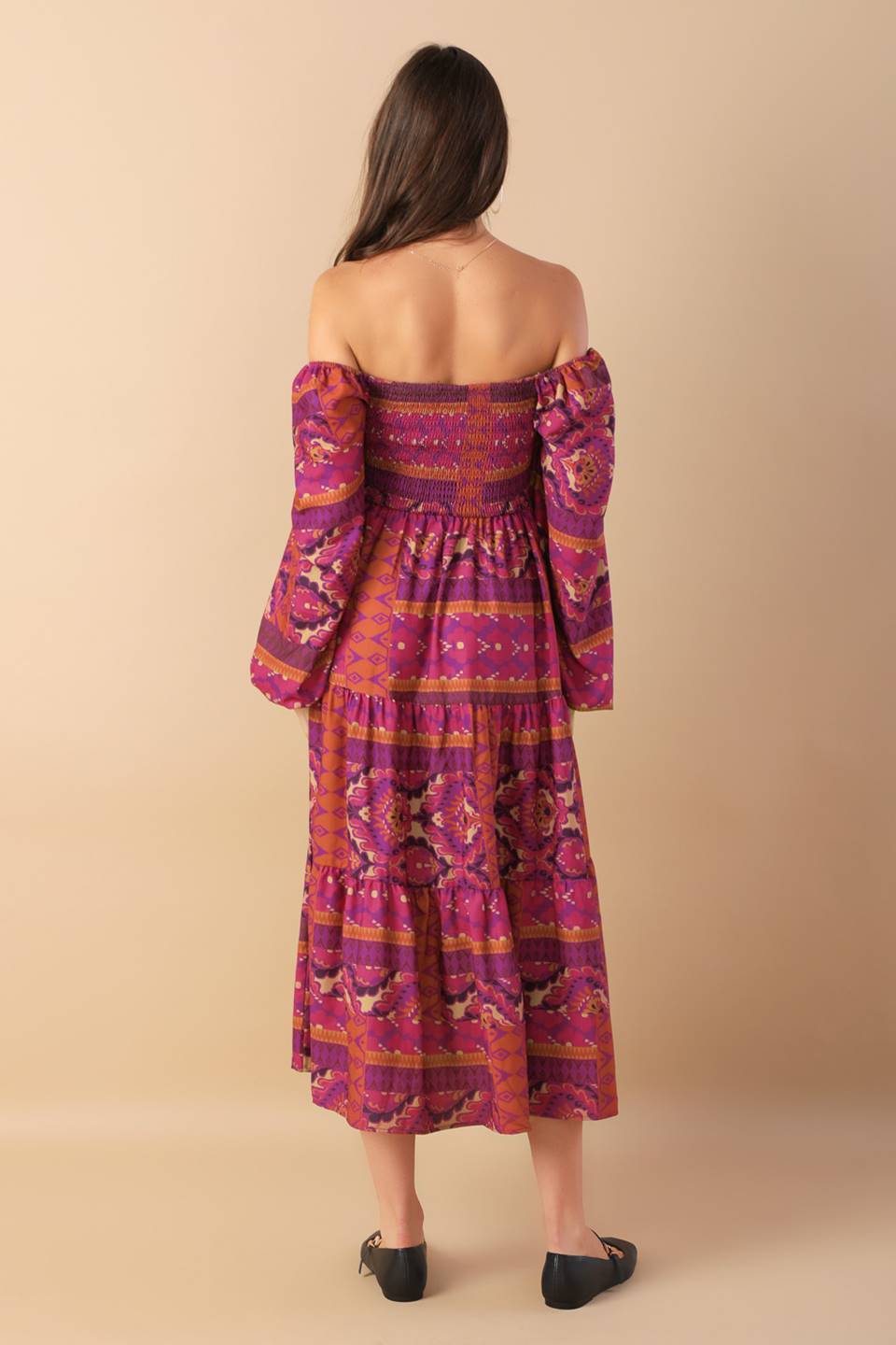 MELLOW MOMENTS WOVEN MIDI DRESS Flying Tomato