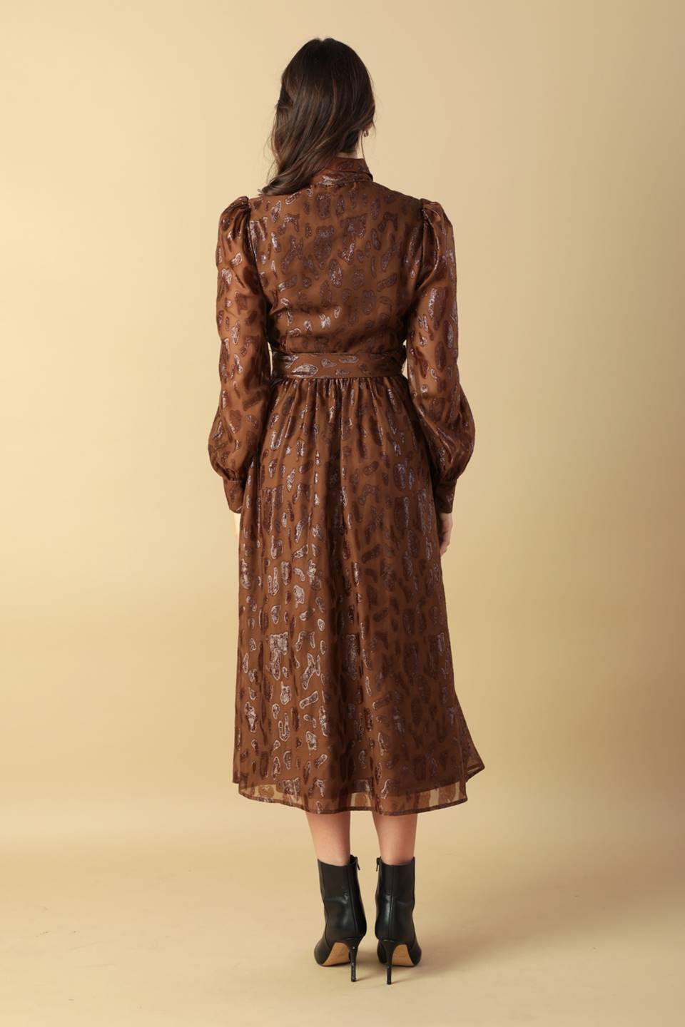 ALONG THE WAY WOVEN MIDI DRESS Flying Tomato