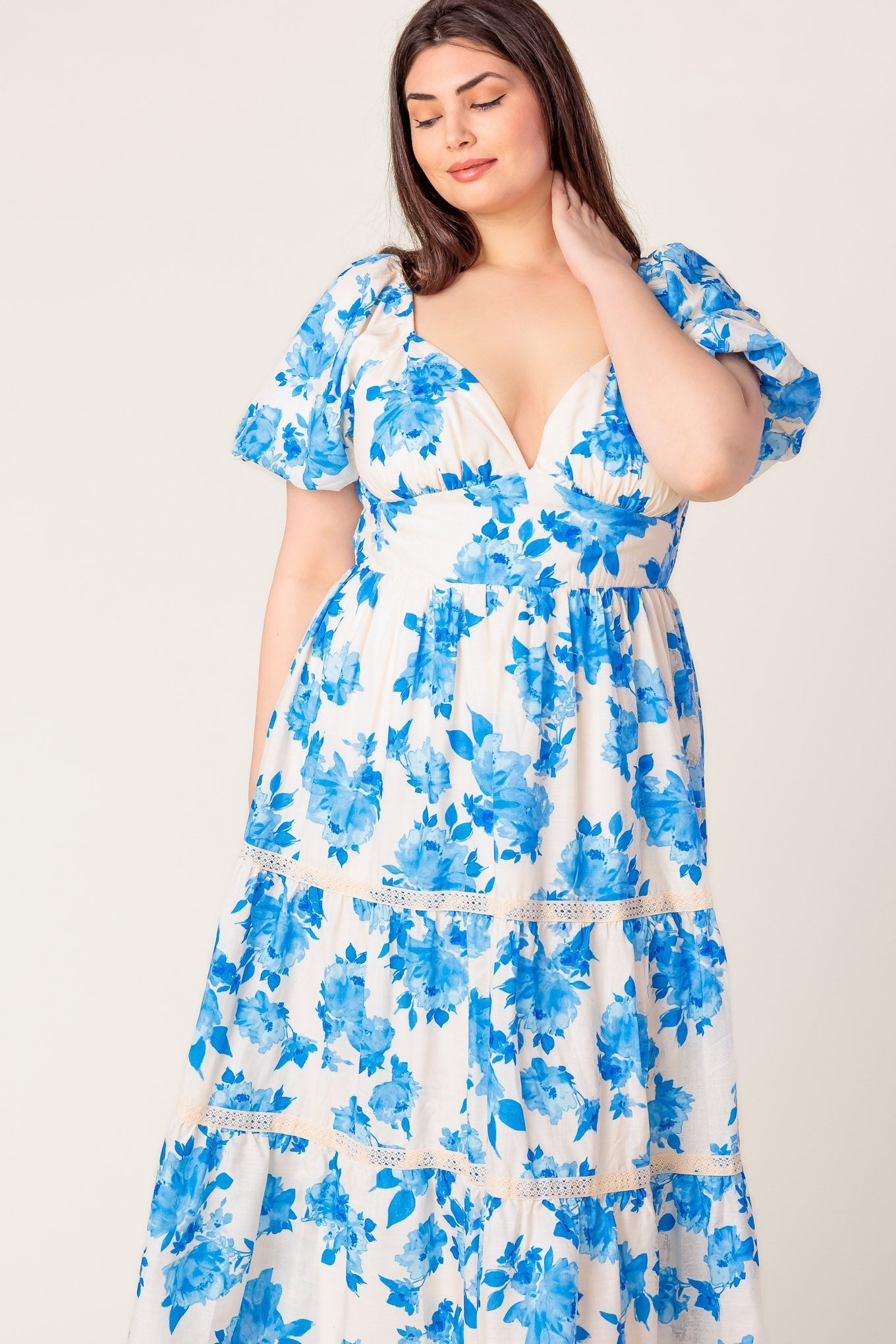 THROUGH THE FOG WOVEN MIDI DRESS Flying Tomato