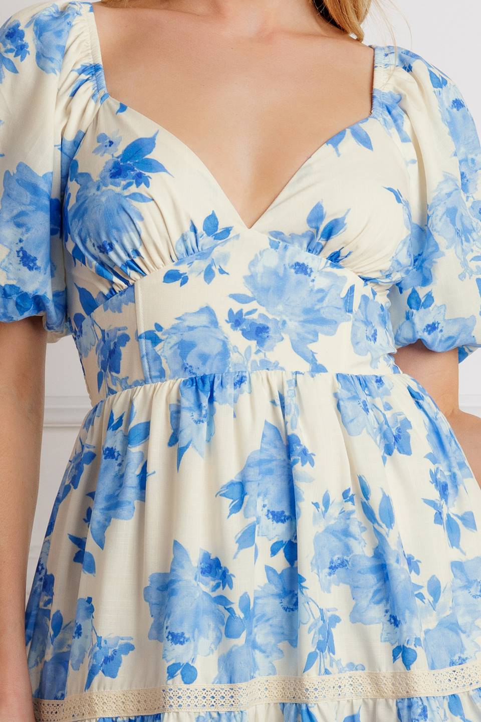 THROUGH THE FOG WOVEN MIDI DRESS Flying Tomato