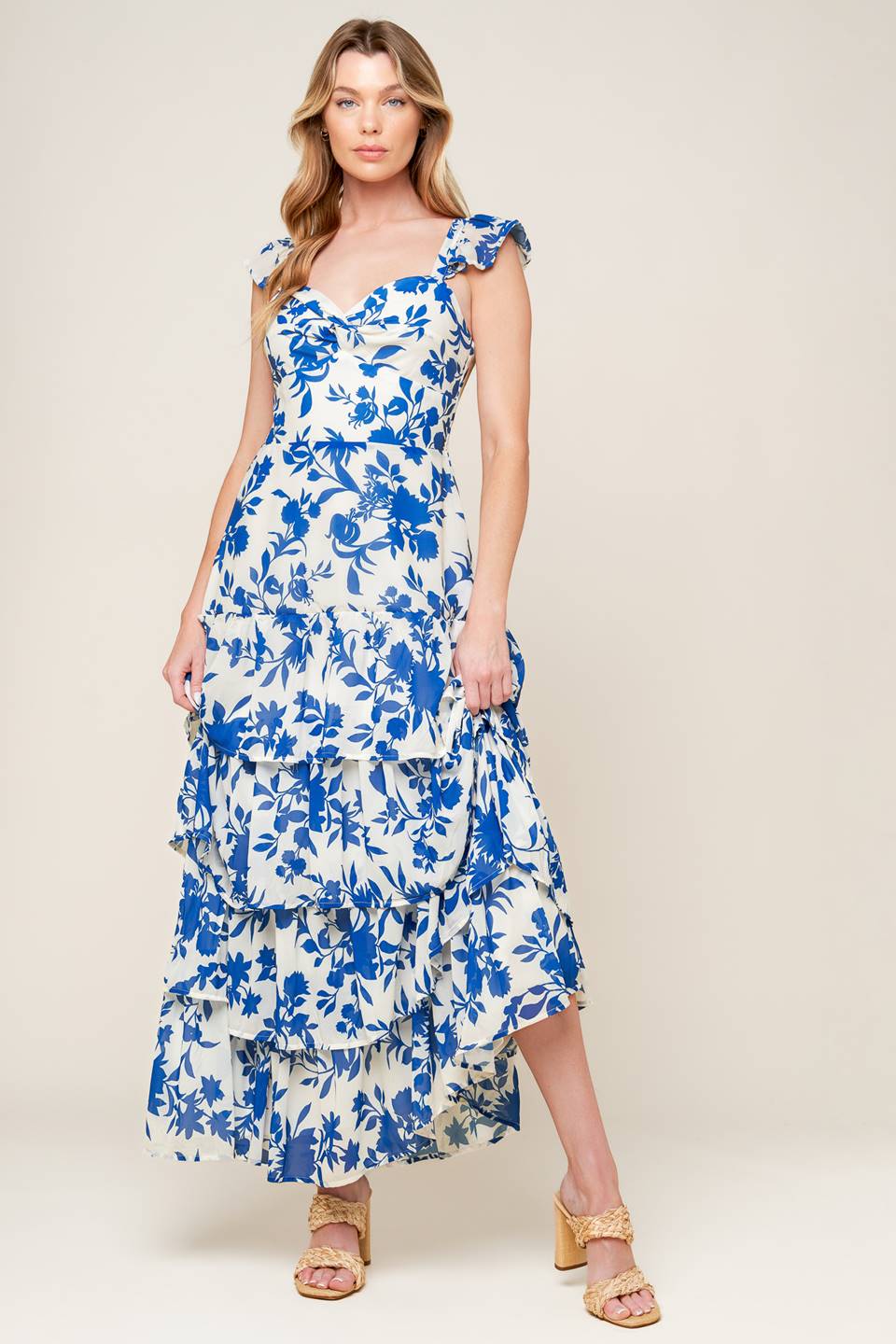 CAPTIVATING PERSONALITY WOVEN MAXI DRESS