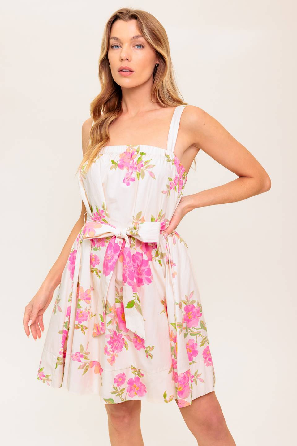 PERFECT AFTERNOON WOVEN MINI DRESS Flying Tomato