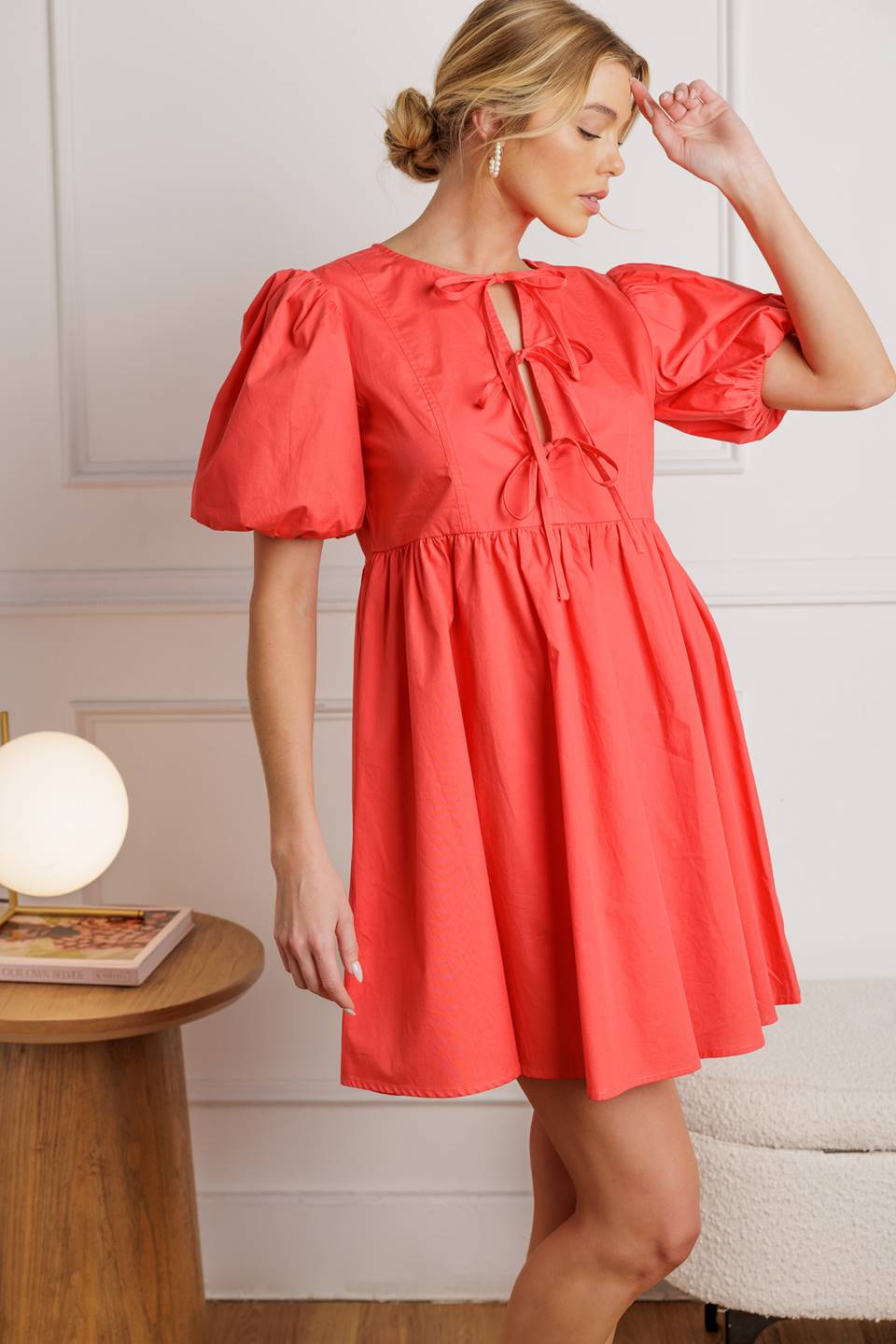 TIMELESS ANYWAYS WOVEN MINI DRESS Flying Tomato