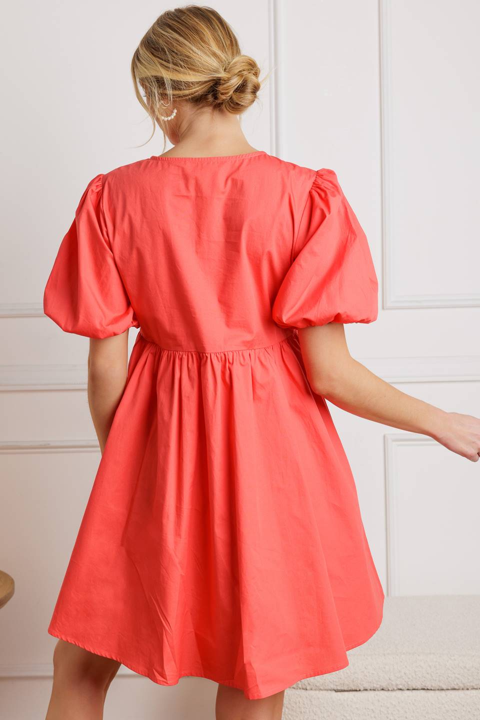 TIMELESS ANYWAYS WOVEN MINI DRESS Flying Tomato