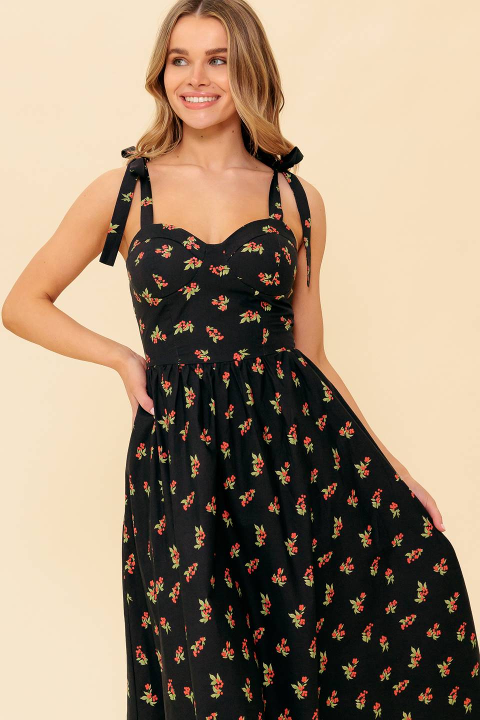 ENCHANTING MOMENTS WOVEN MDI DRESS Flying Tomato