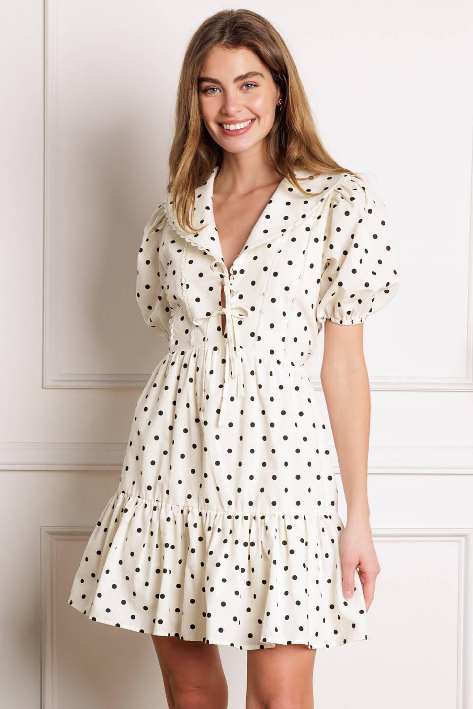 BRIGHTER DAYS WOVEN MINI DRESS Flying Tomato