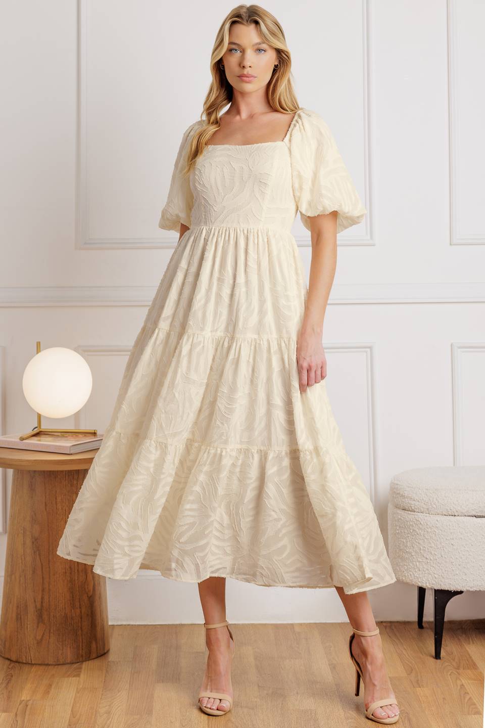 BRISK ADVENTURES WOVEN MIDI DRESS Flying Tomato