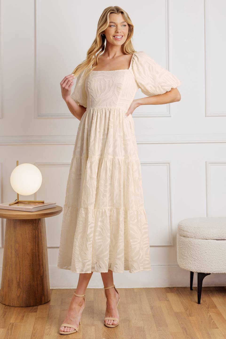 BRISK ADVENTURES WOVEN MIDI DRESS Flying Tomato