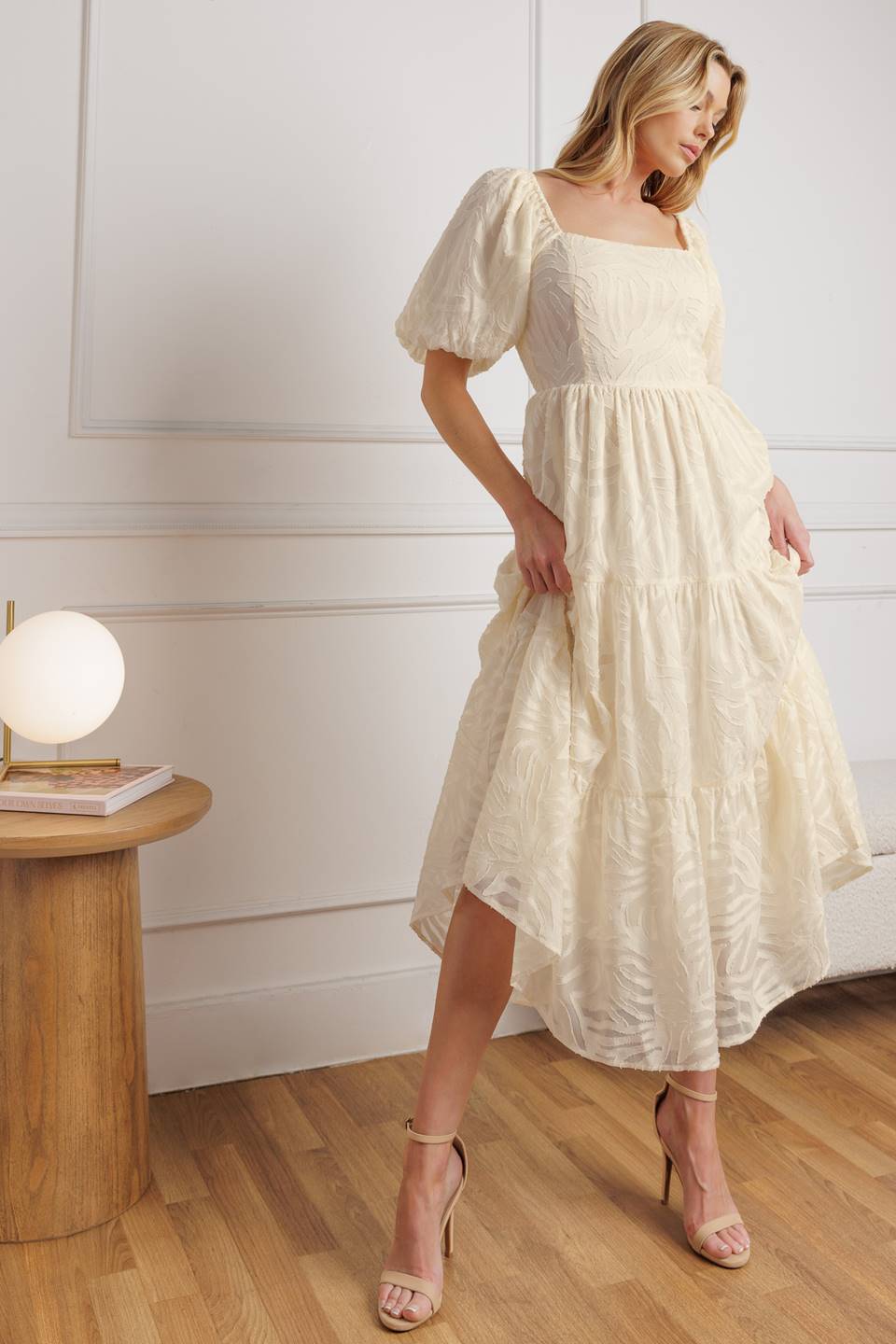 BRISK ADVENTURES WOVEN MIDI DRESS Flying Tomato