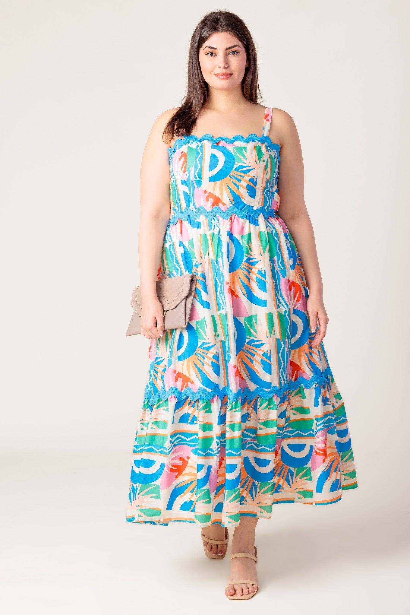 A HEAD START WOVEN MIDI DRESS Flying Tomato