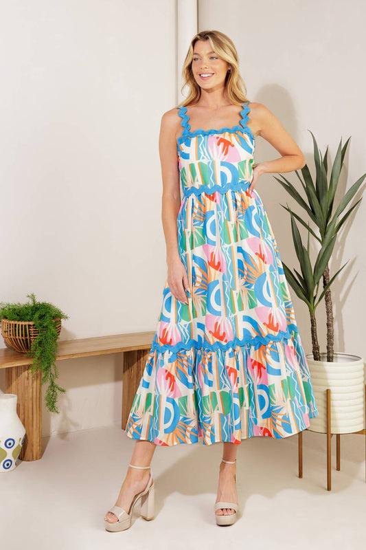A HEAD START WOVEN MIDI DRESS Flying Tomato