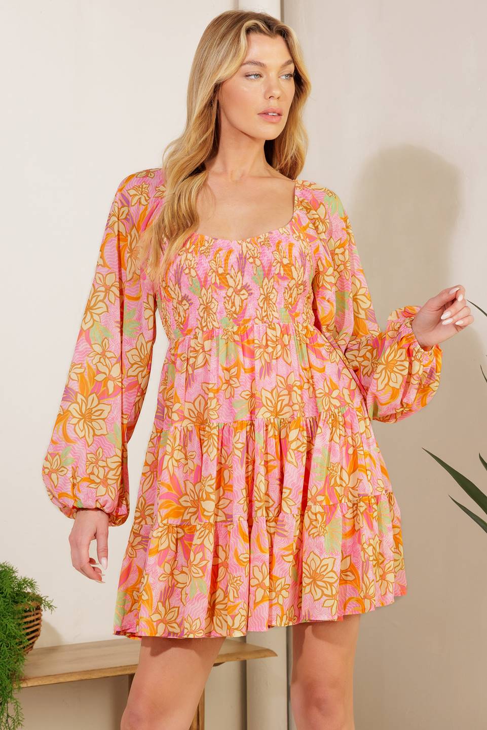 KILLING TIME WOVEN MINI DRESS Flying Tomato