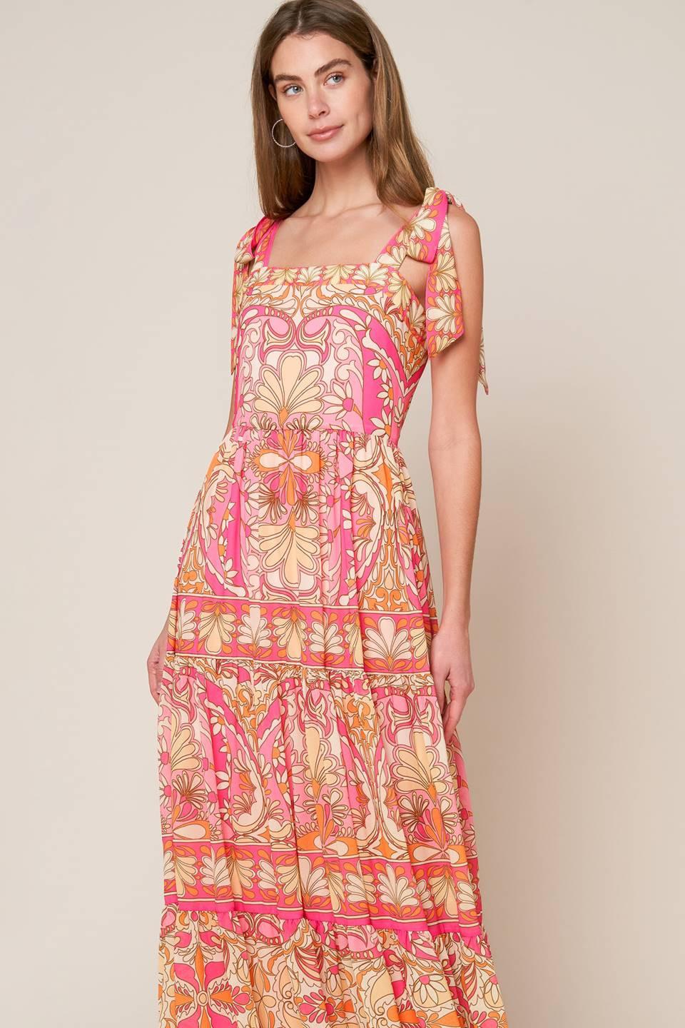 Flying Tomato IMPRESSIVE FLIRT BLUE WOVEN MAXI DRESS worn by a model, showcasing its graceful drape and versatile style.