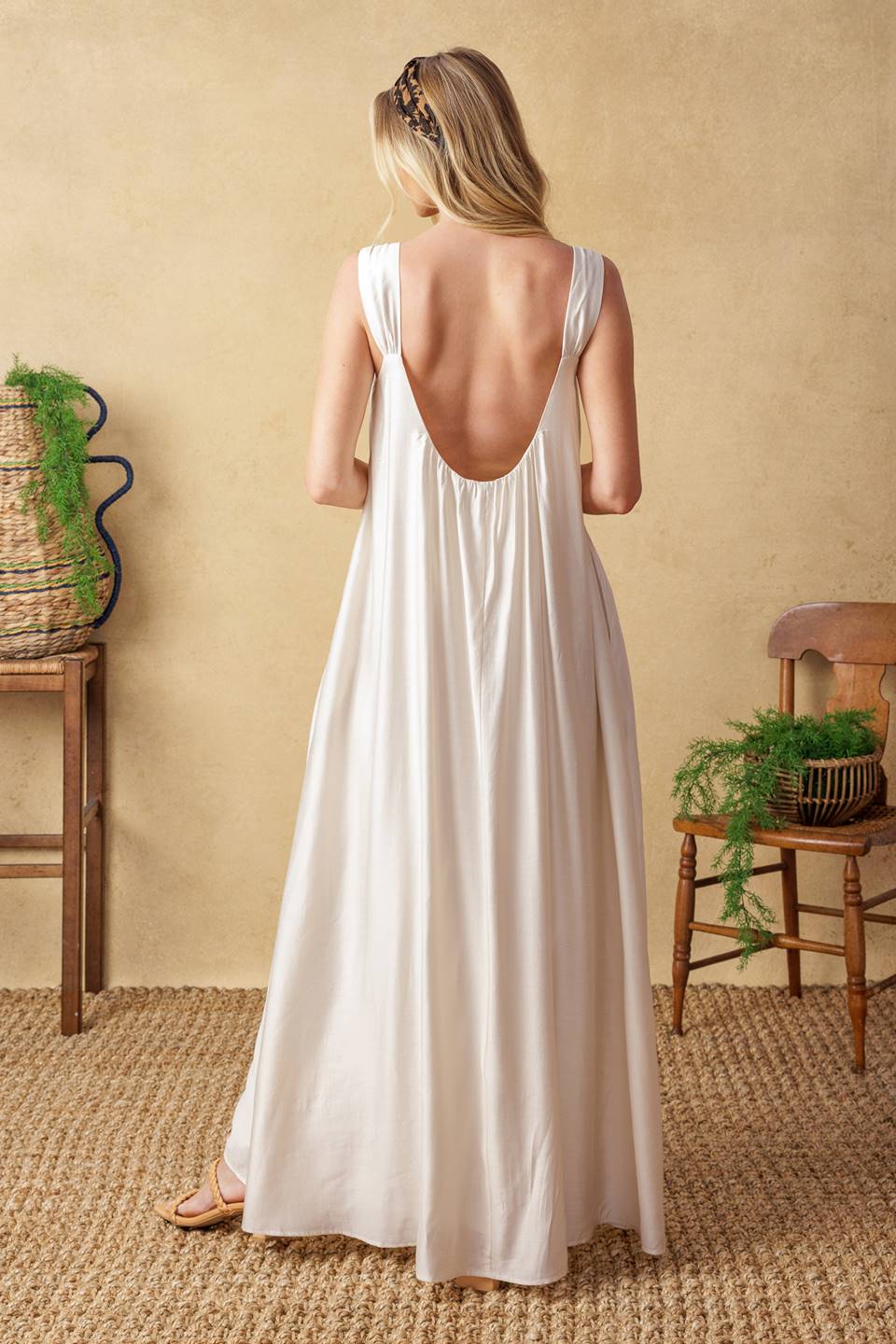 CELESTIAL SKIES WOVEN MAXI DRESS Flying Tomato