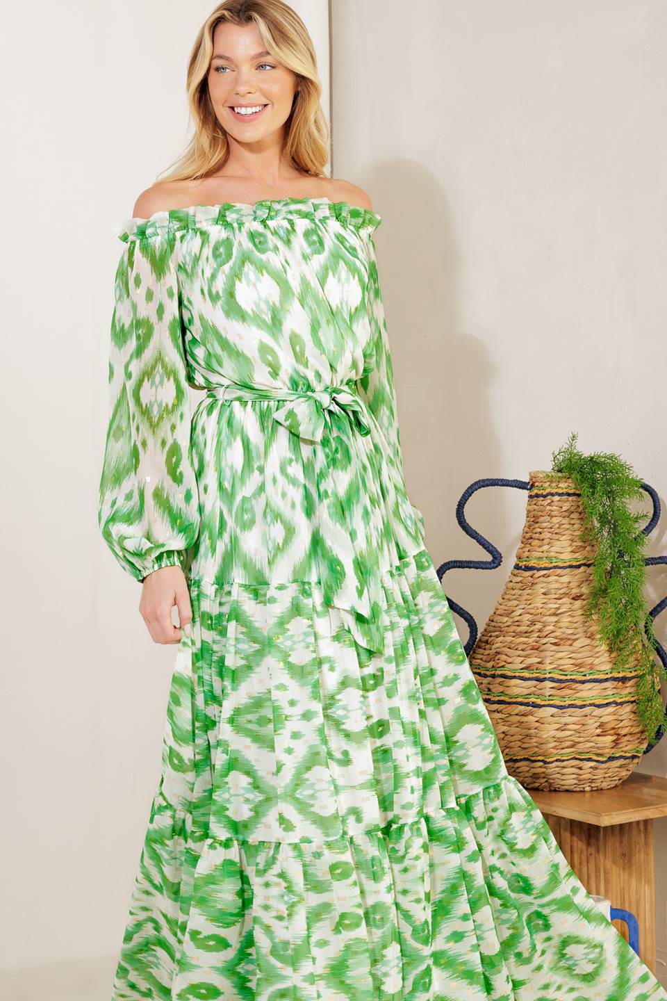 ECLIPSE'S WHISPER WOVEN MAXI DRESS Flying Tomato