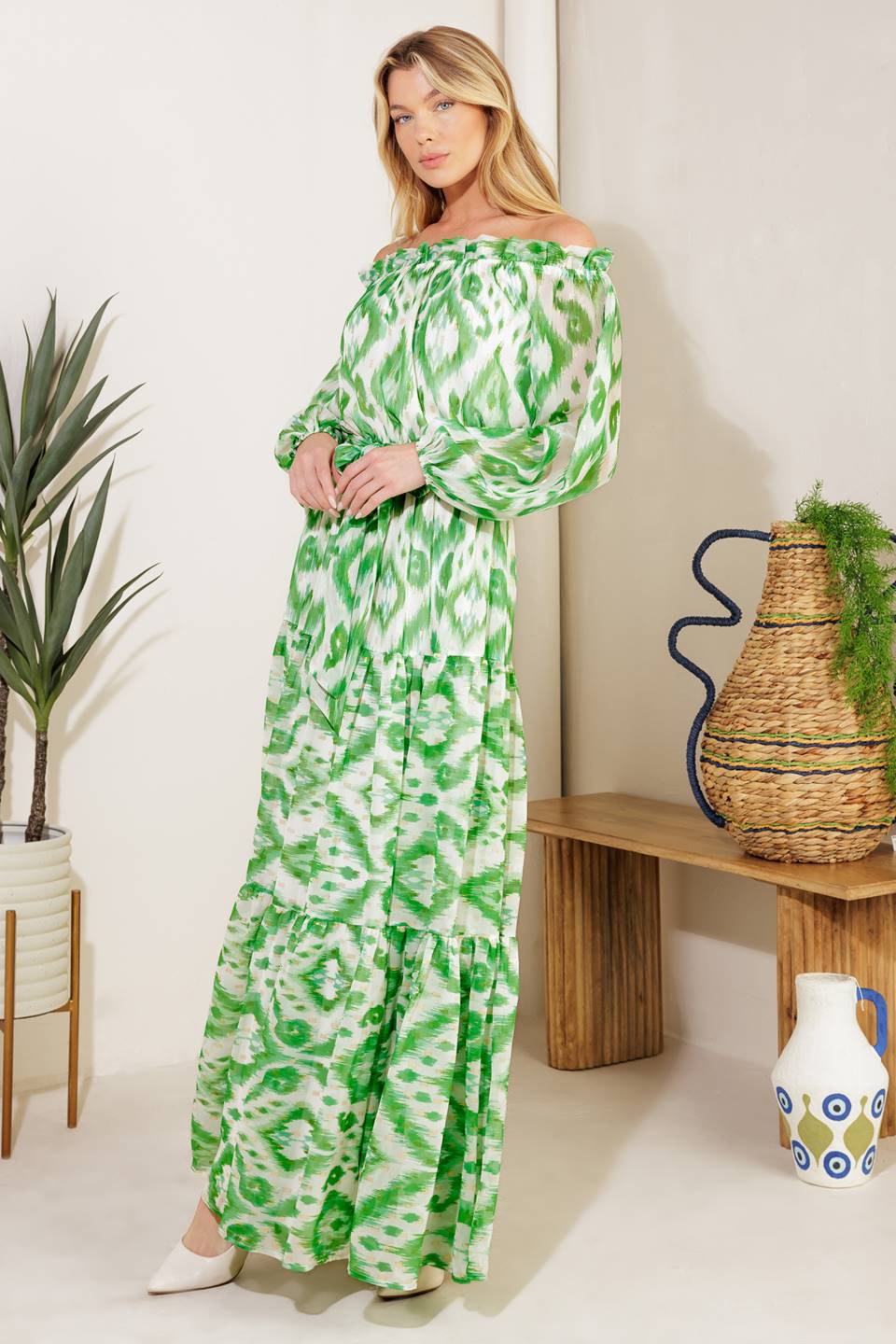 ECLIPSE'S WHISPER WOVEN MAXI DRESS Flying Tomato