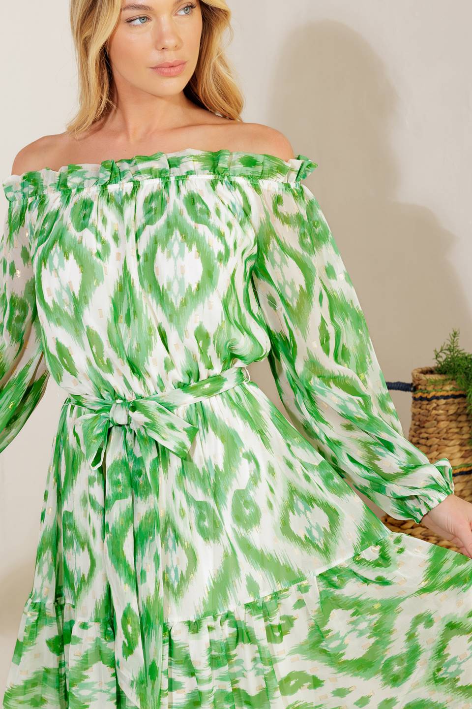 ECLIPSE'S WHISPER WOVEN MAXI DRESS Flying Tomato