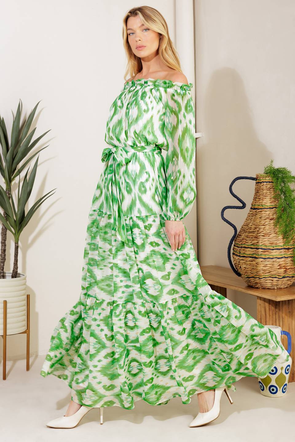 ECLIPSE'S WHISPER WOVEN MAXI DRESS Flying Tomato