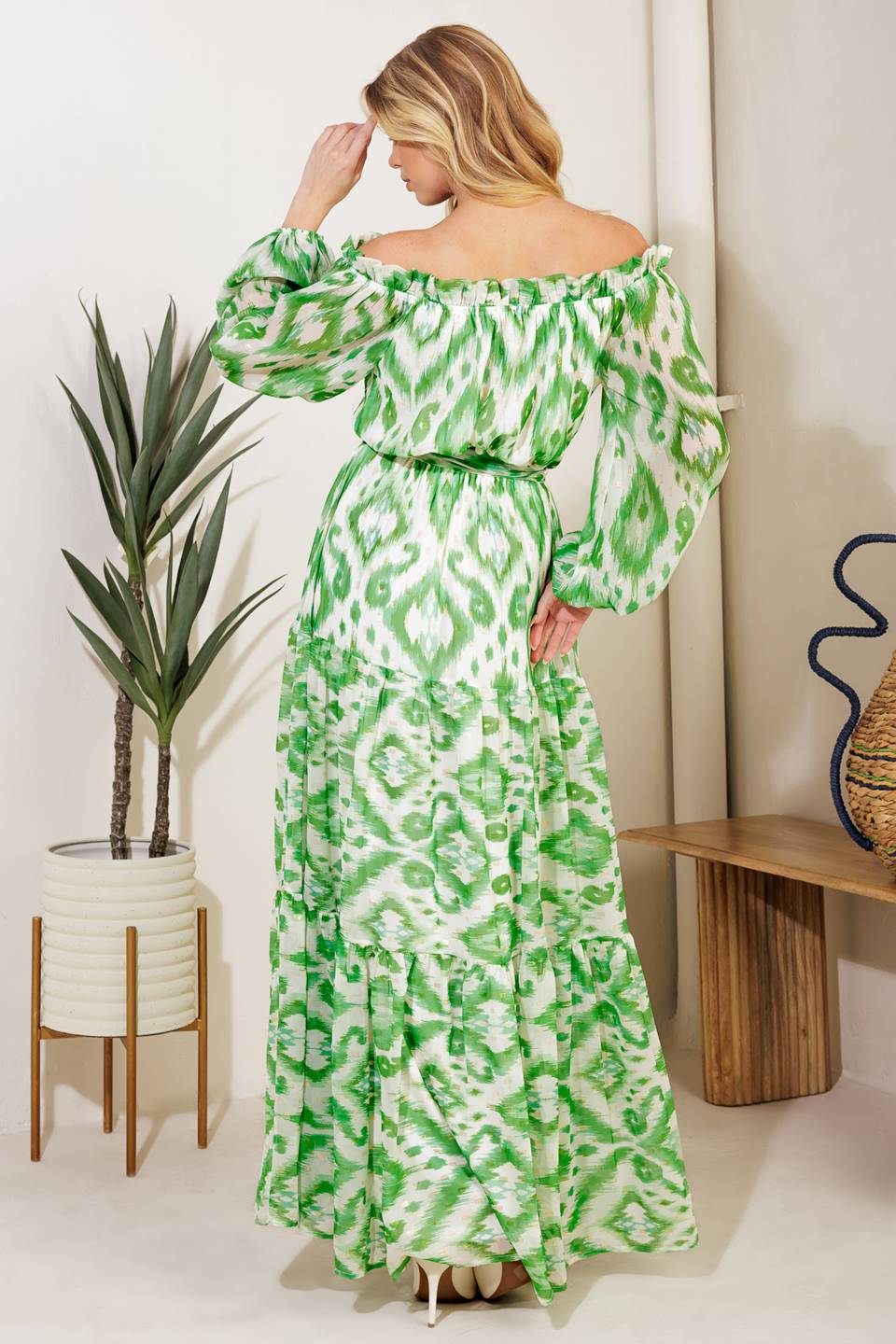 ECLIPSE'S WHISPER WOVEN MAXI DRESS Flying Tomato