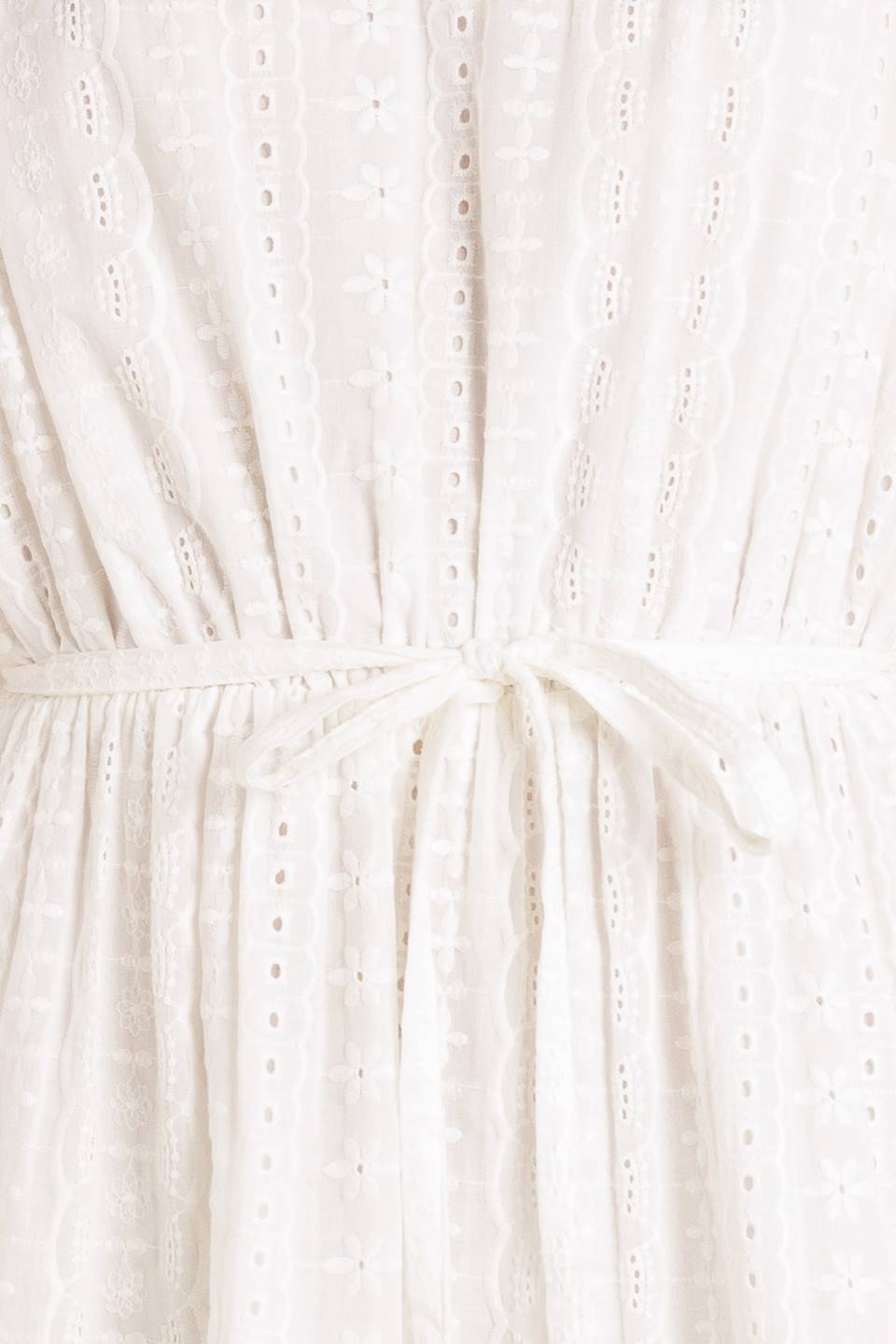 STARLIGHT SOIREE WOVEN EYELET MINI DRESS Flying Tomato