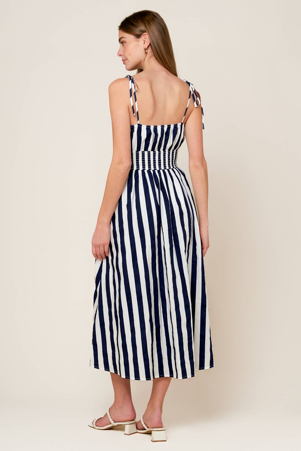 AROUND THE WORLD WOVEN MIDI DRESS Flying Tomato