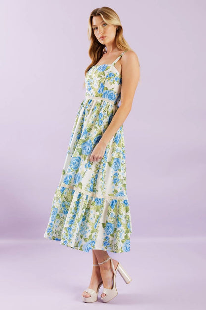 ENERGY MATCH WOVEN MIDI DRESS