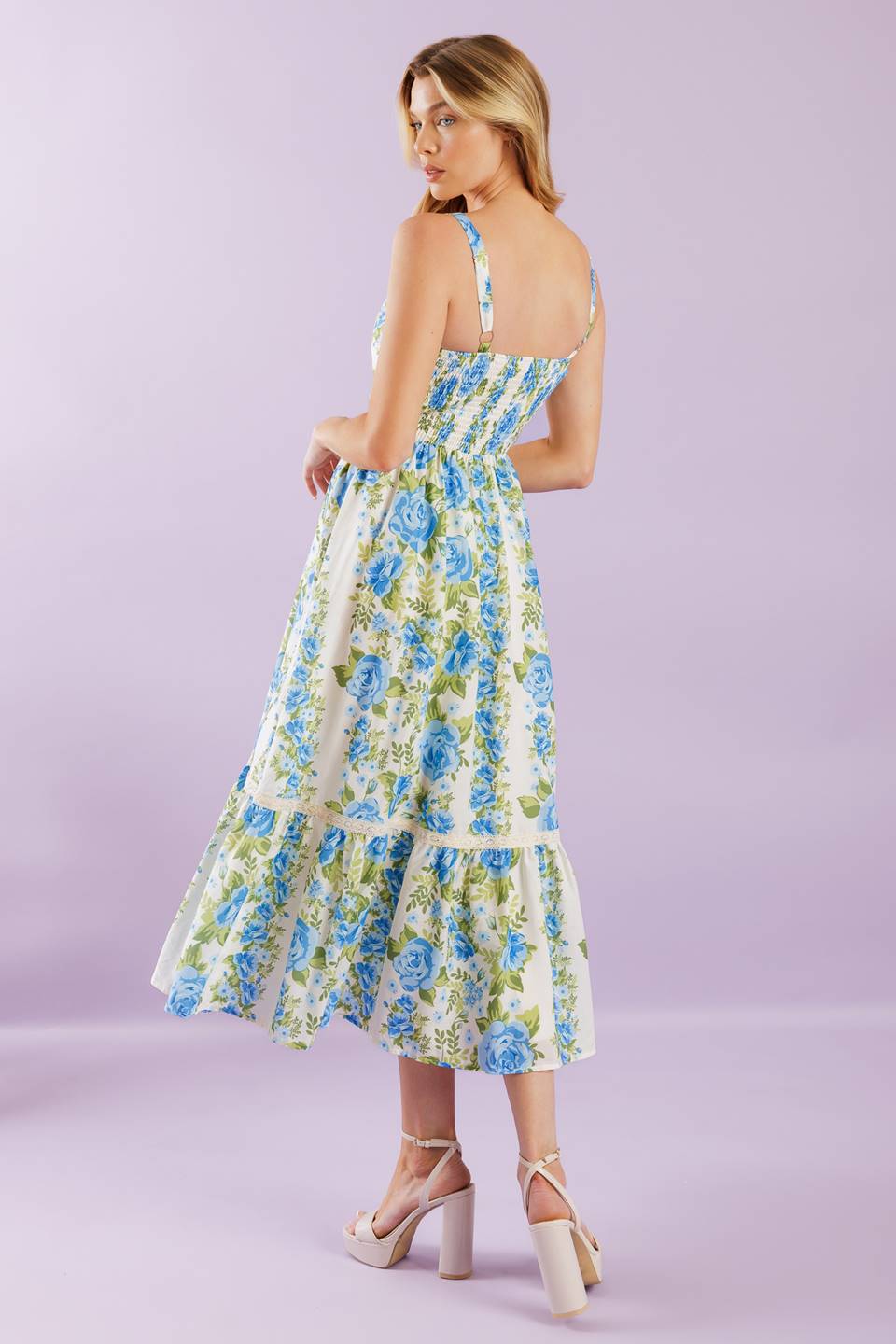 MATCH MY ENERGY WOVEN MIDI DRESS Flying Tomato