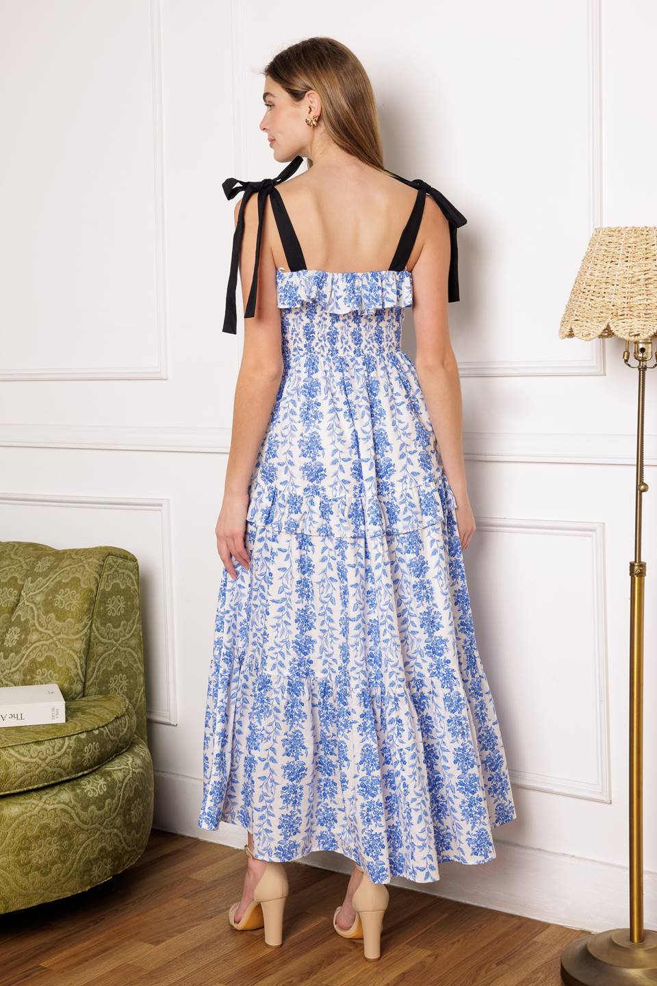 OFF FOR THE DAY WOVEN MIDI DRESS Flying Tomato