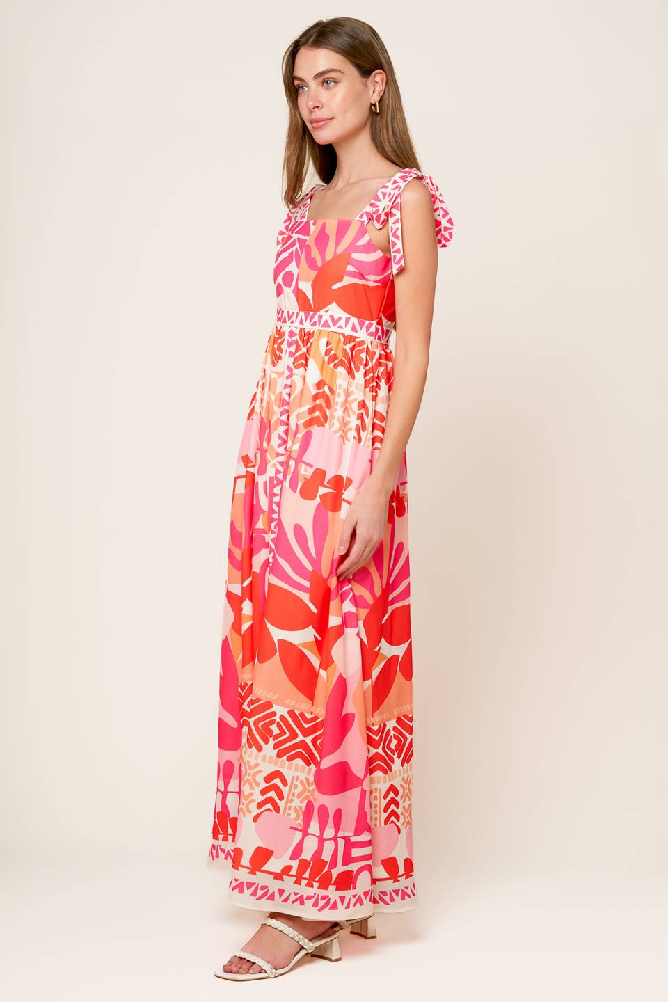 DRIVE-IN MOVIE WOVEN MAXI DRESS Flying Tomato