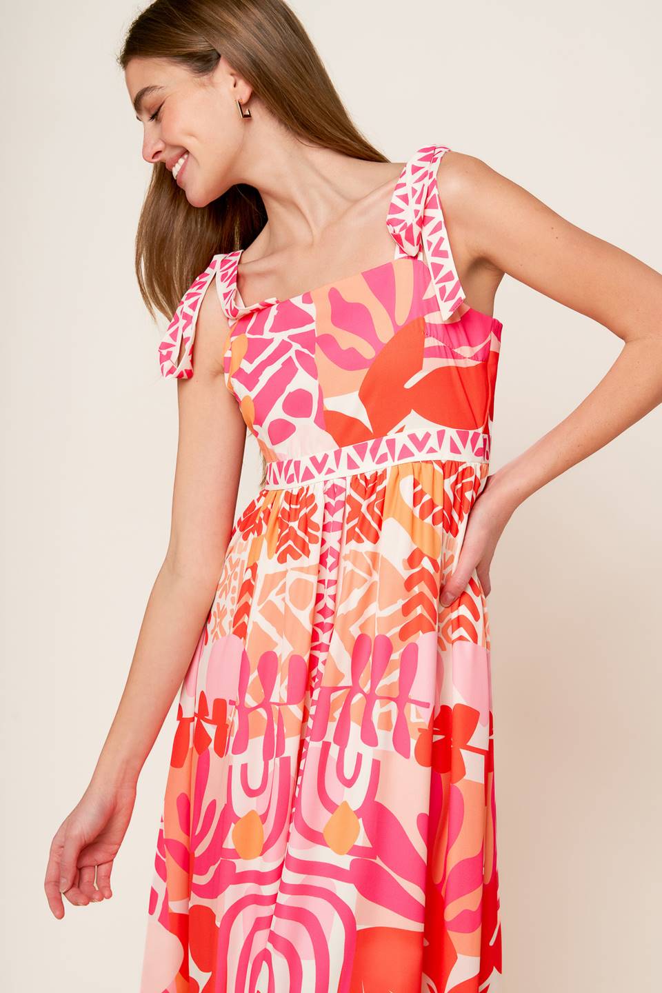 DRIVE-IN MOVIE WOVEN MAXI DRESS Flying Tomato