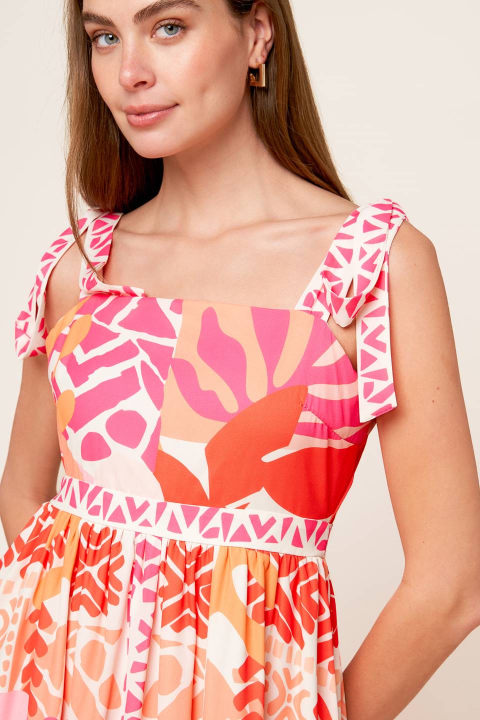 DRIVE-IN MOVIE WOVEN MAXI DRESS Flying Tomato