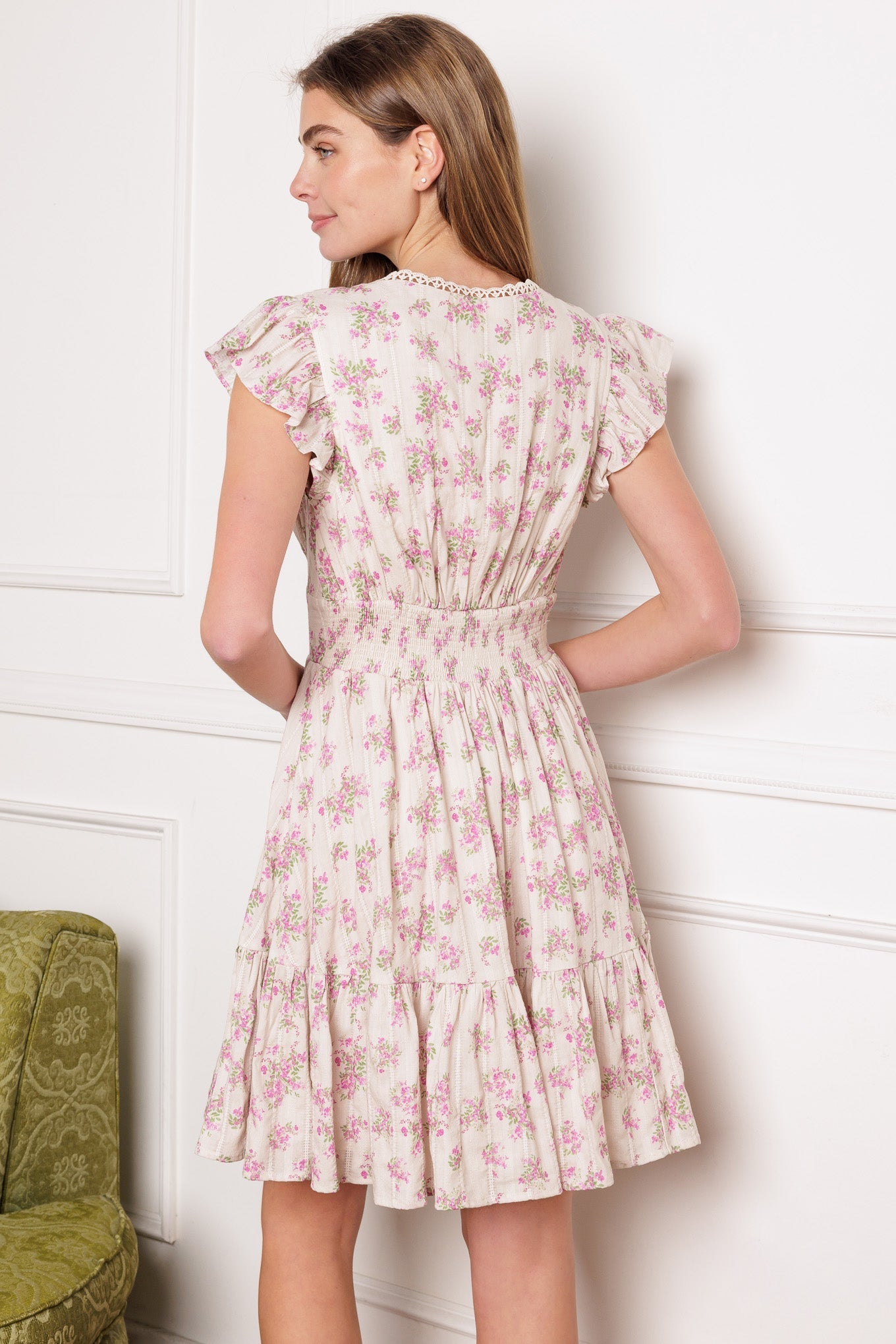 RADIANT RIVIERA WOVEN MINI DRESS Flying Tomato