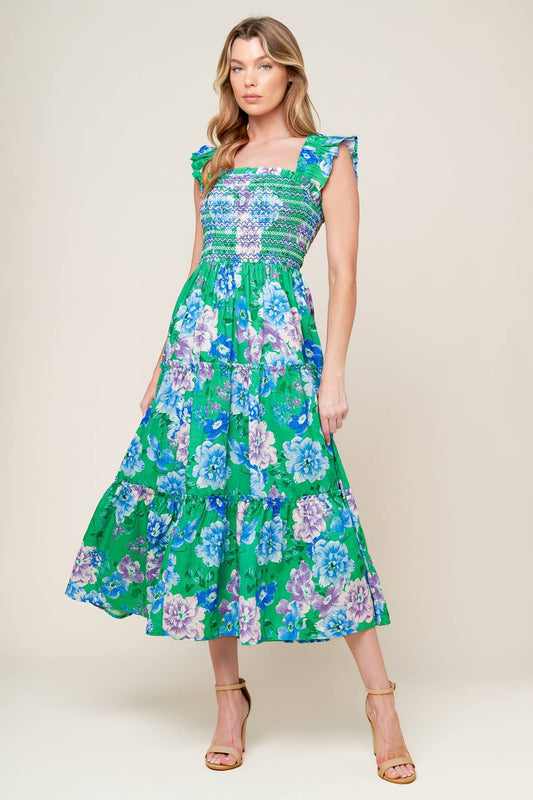 CHARISMATIC DAYS WOVEN MIDI DRESS Flying Tomato