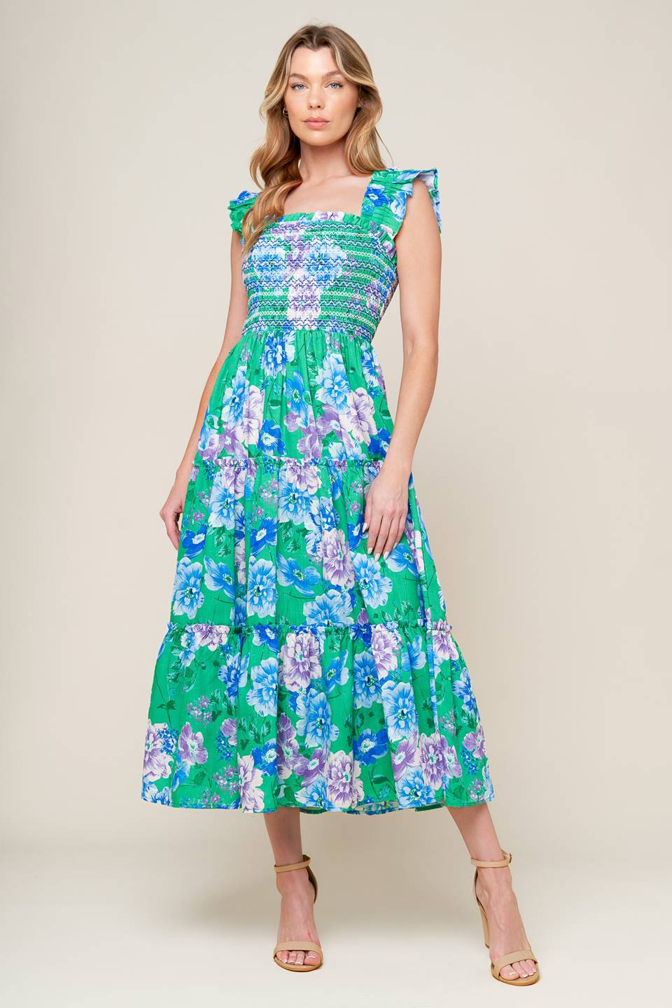 CHARISMATIC DAYS WOVEN MIDI DRESS Flying Tomato