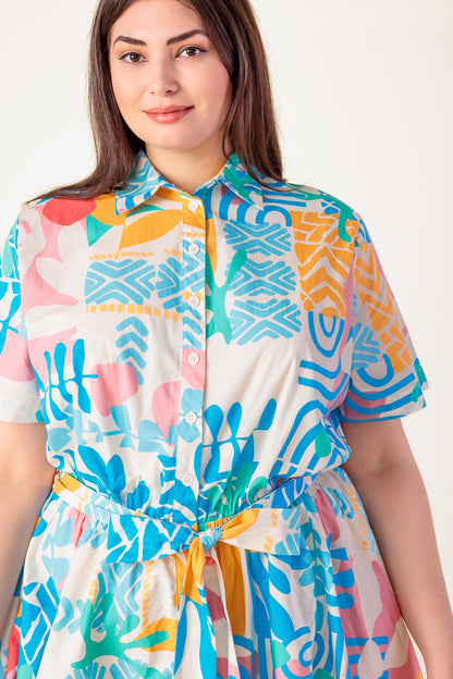 GARDEN SOCIAL WOVEN MINI DRESS