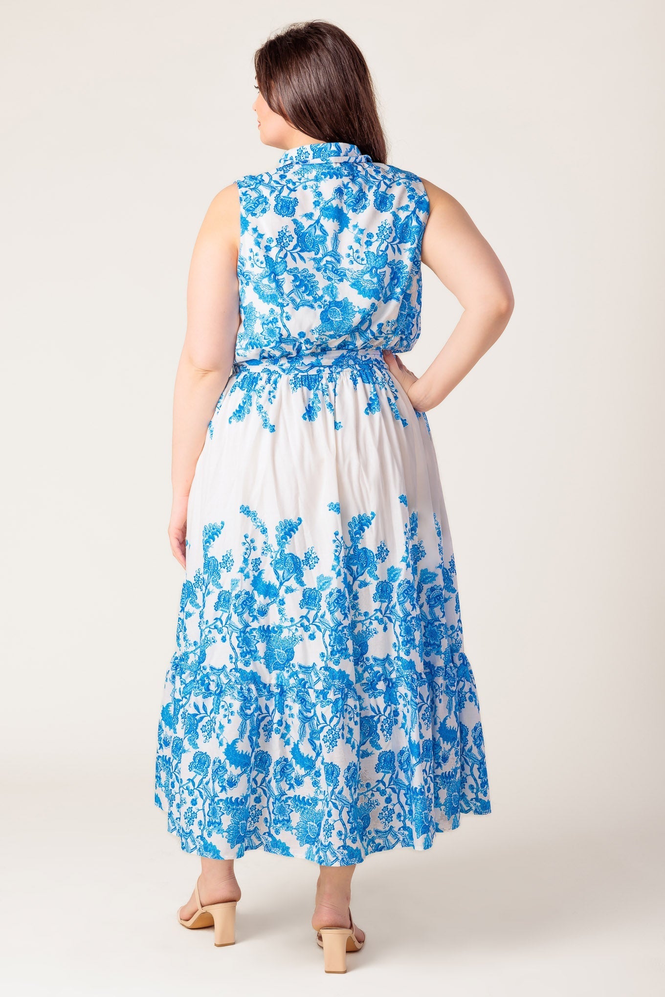 PALM SHORES WOVEN MIDI DRESS Flying Tomato