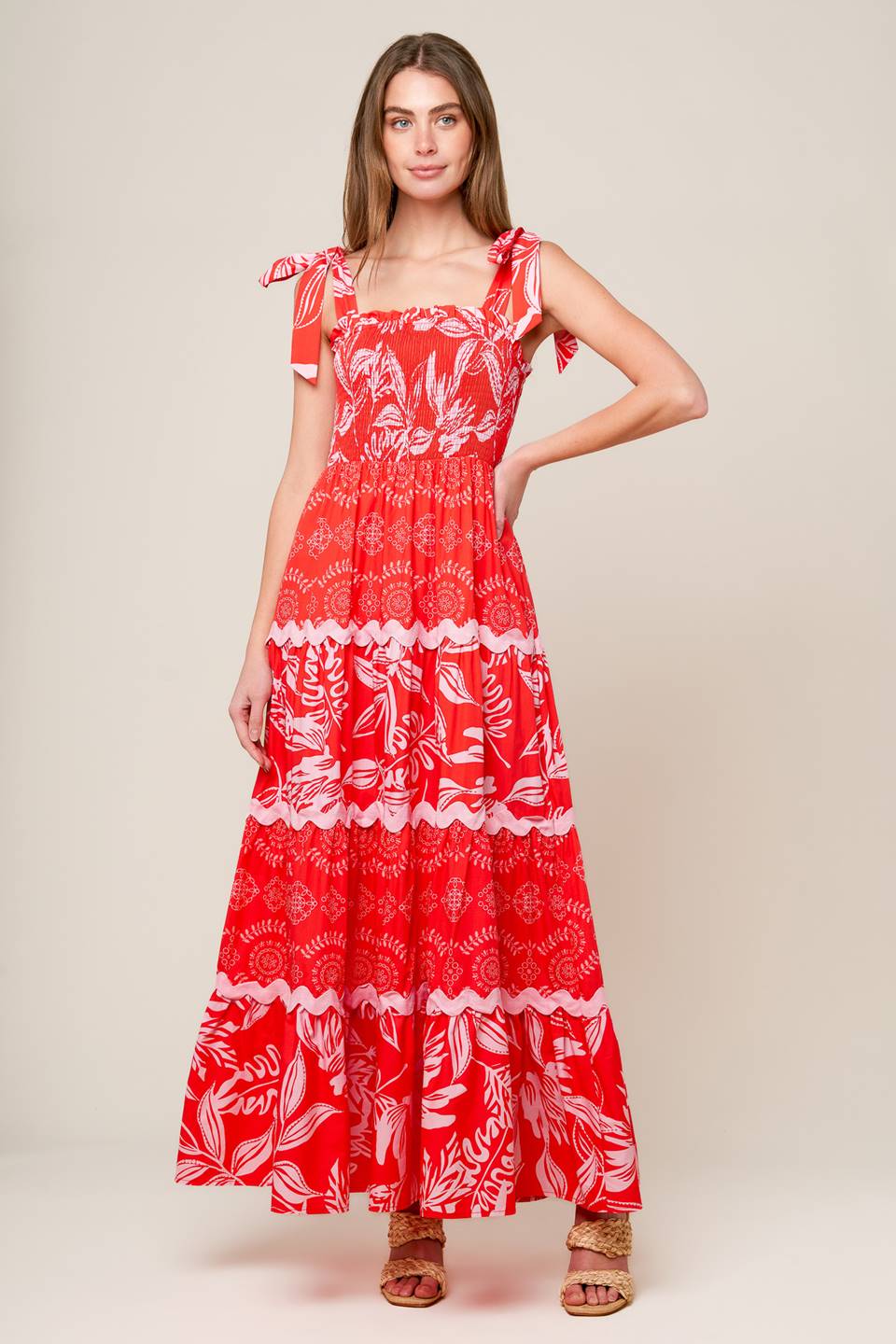 BRIGHTER DAYS WOVEN MAXI DRESS Flying Tomato